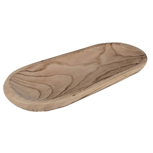 Clayre & Eef Decoratie schaal 40x18x4 cm Bruin Hout Rechthoek Fruitschaal Bruin Fruitschaal