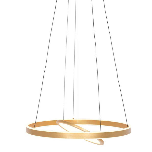 Steinhauer Hanglamp Ringlux 2 lichts Ø 60 cm mat goud