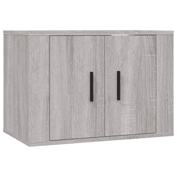 The Living Store TV-meubelset - Klassiek - Wandgemonteerd - Grijs Sonoma Eiken - 57 x 34.5 x 40 cm - 40 x 34.5 x 60 cm