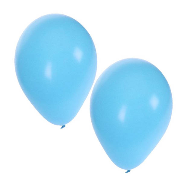 10x baby blauwe ballonnen - Ballonnen