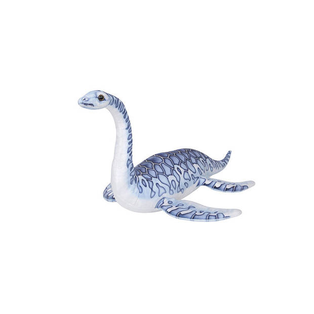 Speelgoed set van 2x pluche dino knuffels T-Rex en Plesiosaurus van 30 cm - Knuffeldier