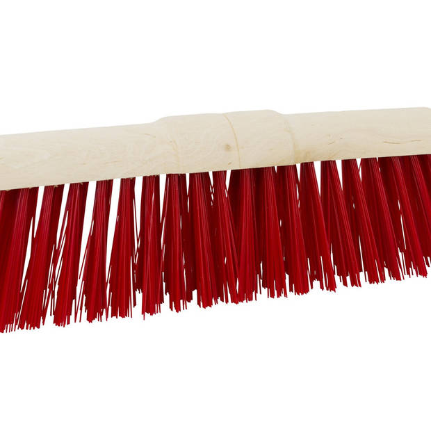 Betra bezemkop - buitenbezem - rood - FSC hout/kunstvezel - 45 cm - Bezem