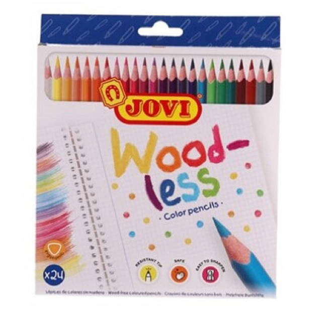 24-delige teken Jovi potloden set met A4 schetsboek 50 vellen - Kleurpotlood