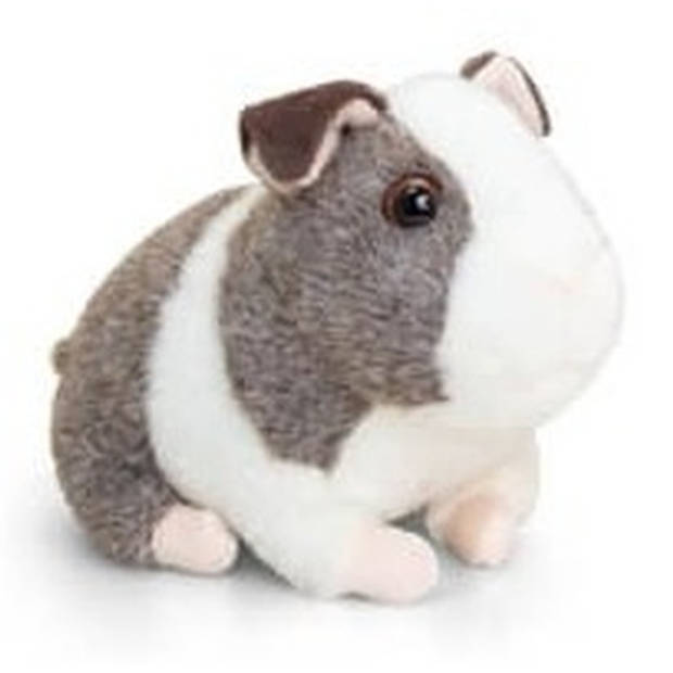 Keel Toys pluche cavia knuffels set in 2 kleuren met geluid 16 cm - Knuffel huisdieren