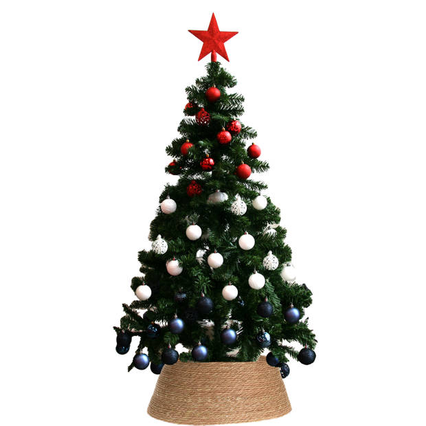 Kunst kerstboom groen 150 cm incl. 111x st kerstballen Holland/Nederland - Kunstkerstboom