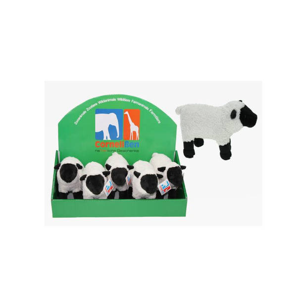 Pluche knuffel boerderijdieren set Schaap/lammetje en Paard van 20 cm - Knuffel boederijdieren