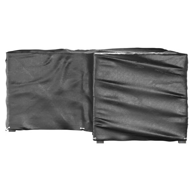 vidaXL Tuinmeubelhoezen L-vormig 2 st 16 oogjes 215x215x90 cm