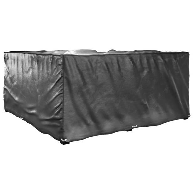 vidaXL Tuinmeubelhoezen L-vormig 2 st 16 oogjes 215x215x90 cm