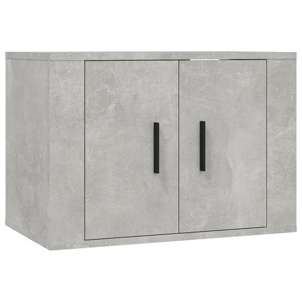 The Living Store TV-kastenset - betongrijs - 40 x 34.5 x 100 cm - 57 x 34.5 x 40 cm