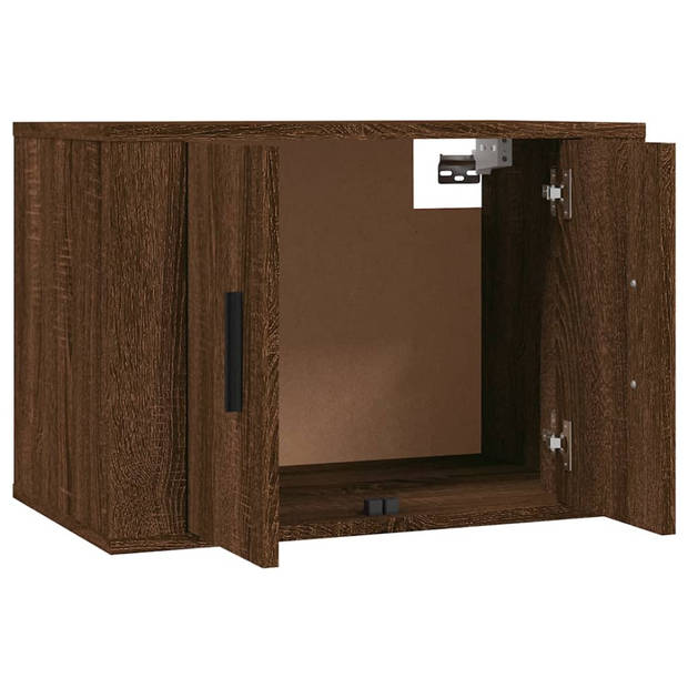 vidaXL Tv-wandmeubels 2 st 57x34,5x40 cm bruin eikenkleur