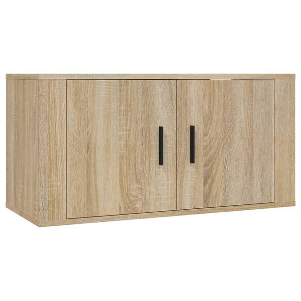 The Living Store Televisiekastenset Sonoma Eiken - 40x34.5x100 cm/80x34.5x40 cm/40x34.5x40 cm