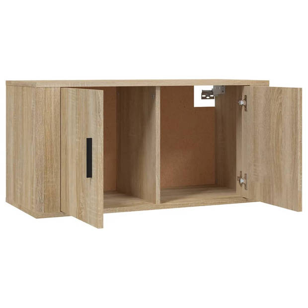 vidaXL Tv-wandmeubel 80x34,5x40 cm sonoma eikenkleurig