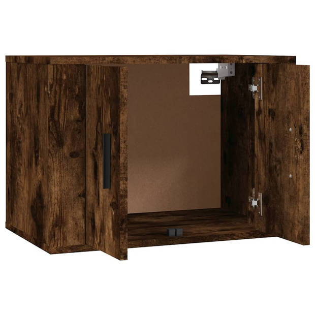 vidaXL Tv-wandmeubels 2 st 57x34,5x40 cm gerookt eikenkleurig