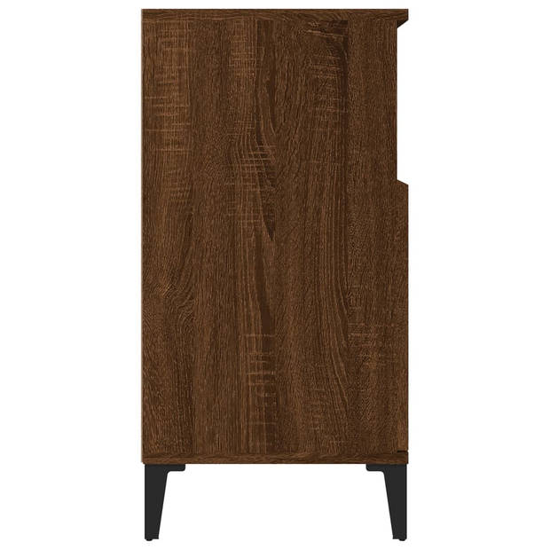 The Living Store Dressoir Vintage - Bruineiken - 60x35x70 cm - Duurzaam hout - Opbergruimte - Displayfunctie