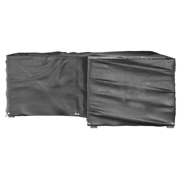 vidaXL Tuinmeubelhoezen L-vormig 2 st 16 oogjes 215x215x70 cm