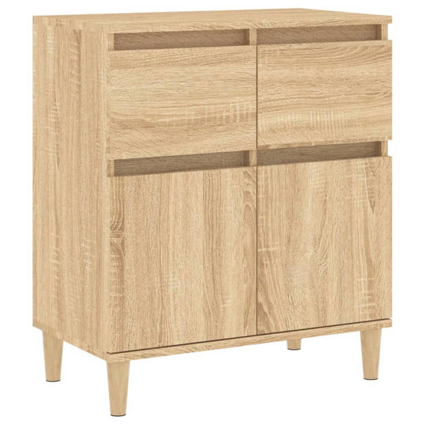 vidaXL Dressoir 60x35x70 cm bewerkt hout sonoma eikenkleurig