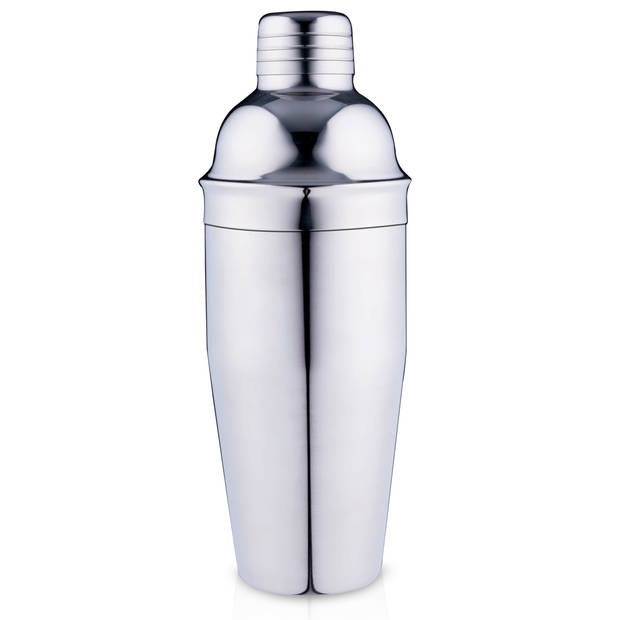 Alpina Cocktailshaker set - 14-delig - grijs - rvs - Complete cocktails maken set - Cocktailshakers