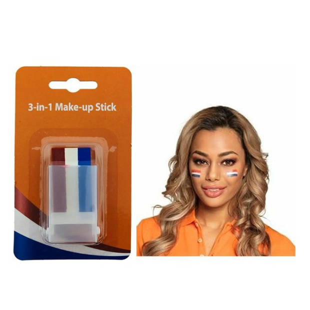 Make-up Stick - Schminkstift - Schminkstick - Rood Wit Blauw - WK2022
