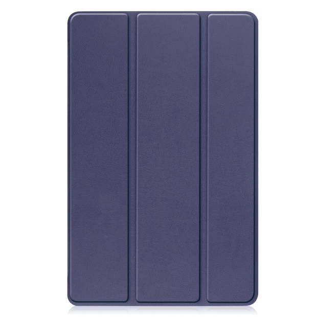 Basey Lenovo Tab P11 (2e Gen) Hoesje Kunstleer Hoes Case Cover -Donkerblauw
