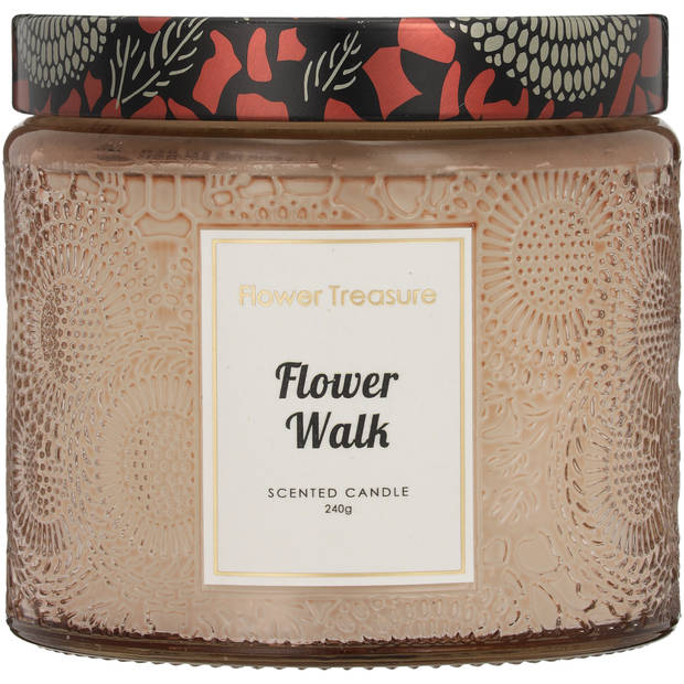 Blokker geurkaars Flower Treasure - Cashmere Cream