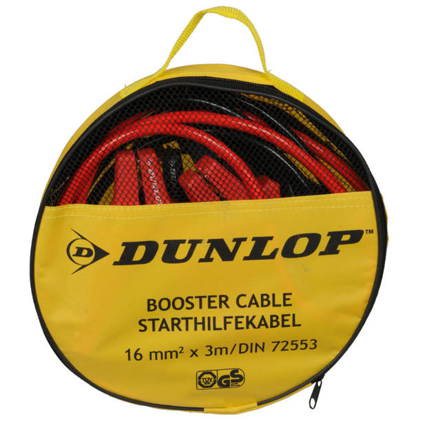 Dunlop Startkabels - 3 meter - PVC-Aluminium-Koper - Rood-zwart