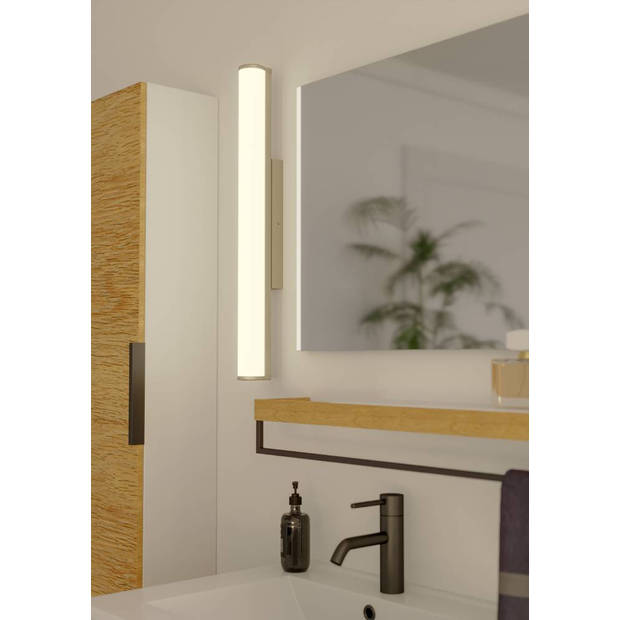 EGLO Calnova Wand/Plafondlamp - LED - Lengte 60cm - Nikkel Mat