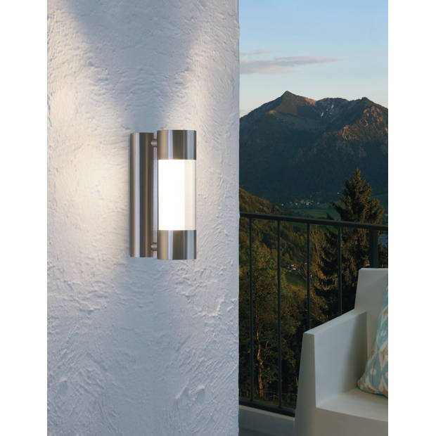 EGLO RobLEDo - Buitenverlichting - IP44 - Wandlamp - RVS - Transparant