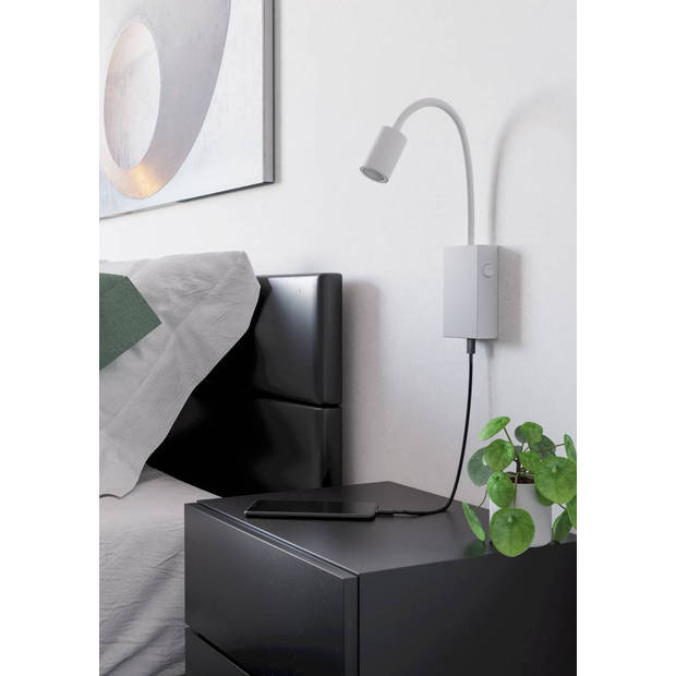 EGLO Tazzoli - LED wandlamp - 450lm - wit