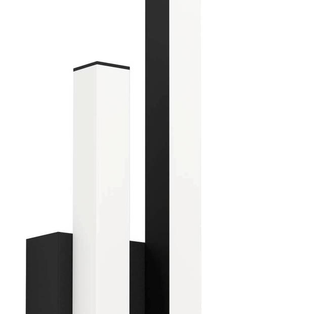 EGLO Serricella Wandlamp Buiten - LED - 49,5 cm - Zwart/Wit