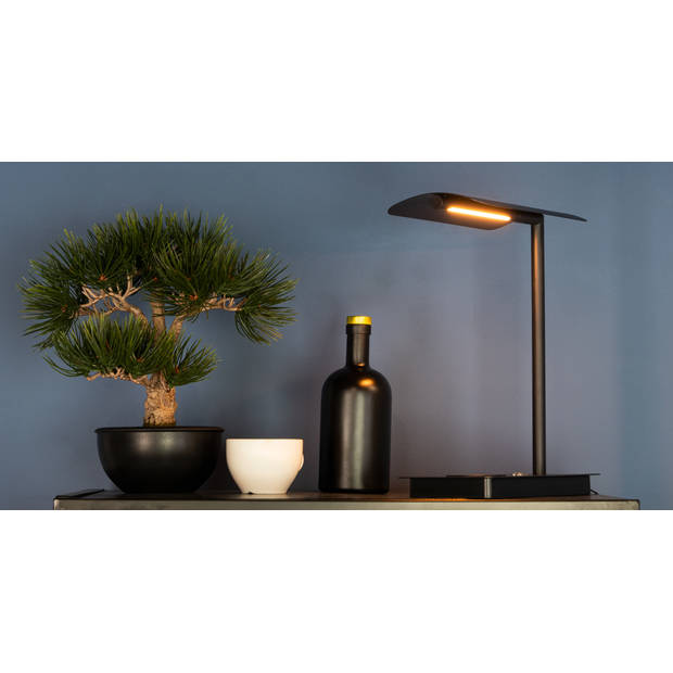 EGLO Arenaza Tafellamp - LED - 32 cm - Zwart - Dimbaar