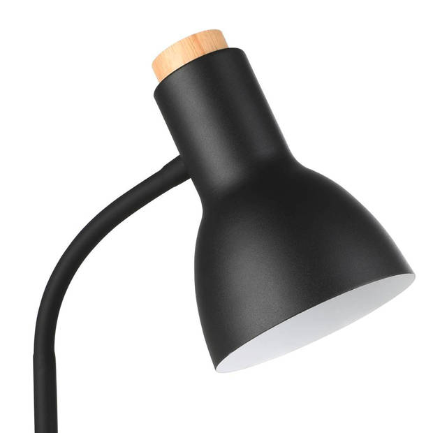 EGLO Veradal-Qi Tafellamp - LED - 45 cm - Zwart/Bruin - Dimbaar