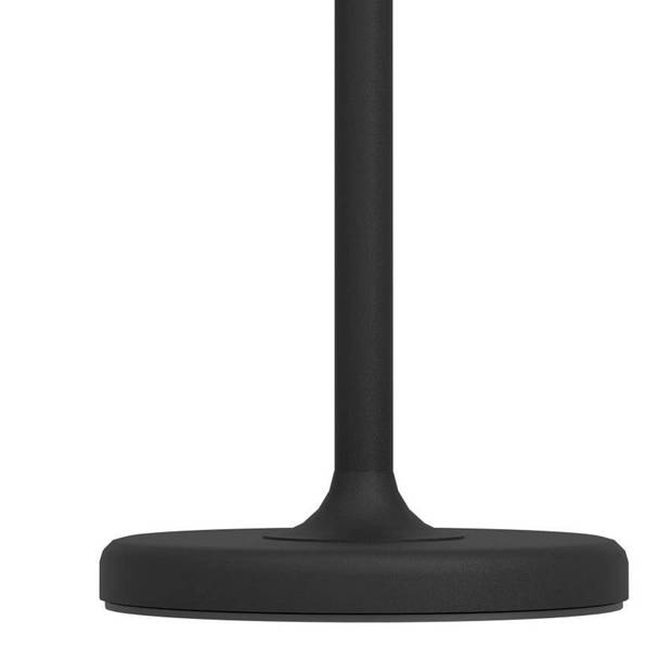 EGLO Mannera Tafellamp - Aanraakdimmer - Draadloos - 34 cm - Zwart/Wit - Oplaadbaar - Binnen en Buiten