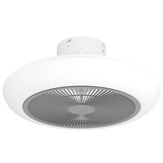 EGLO Sayulita Plafondlamp met ventilator - 45,5cm - AC longer life - Wit/Grijs - Dimbaar - 3 standen