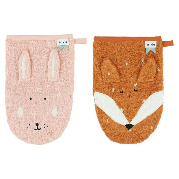 Trixie Washandje2-pack - Mrs. Rabbit - Mr. Fox