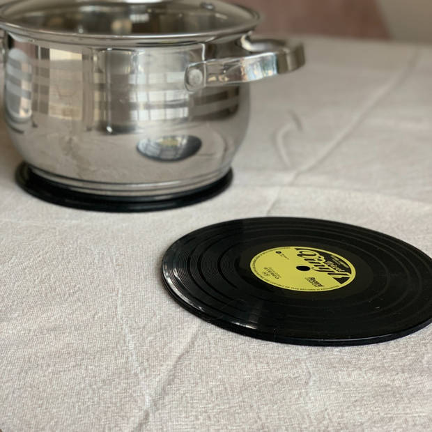 Trivet Vinyl Silicone - Voor de retro muziek liefhebber - Pannenonderzetter - Siliconen onderzetter pan - Original