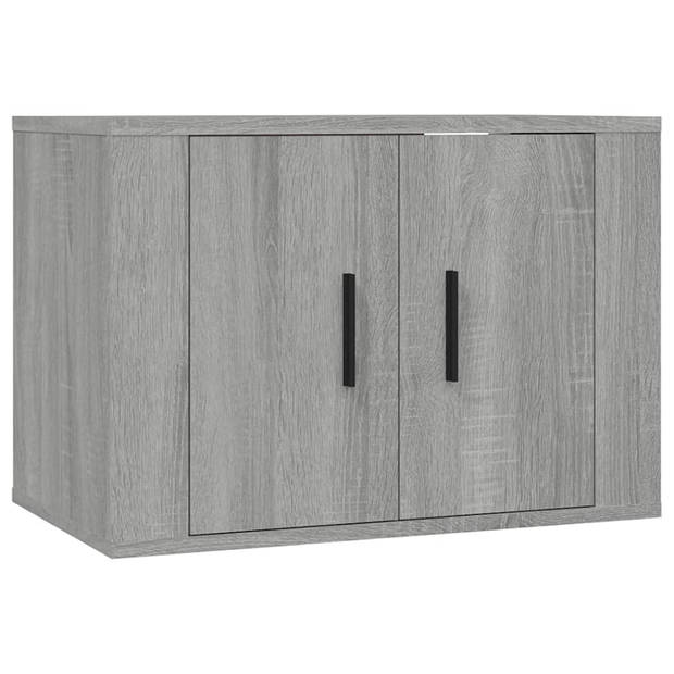 vidaXL Tv-wandmeubels 3 st 57x34,5x40 cm grijs sonoma eikenkleurig