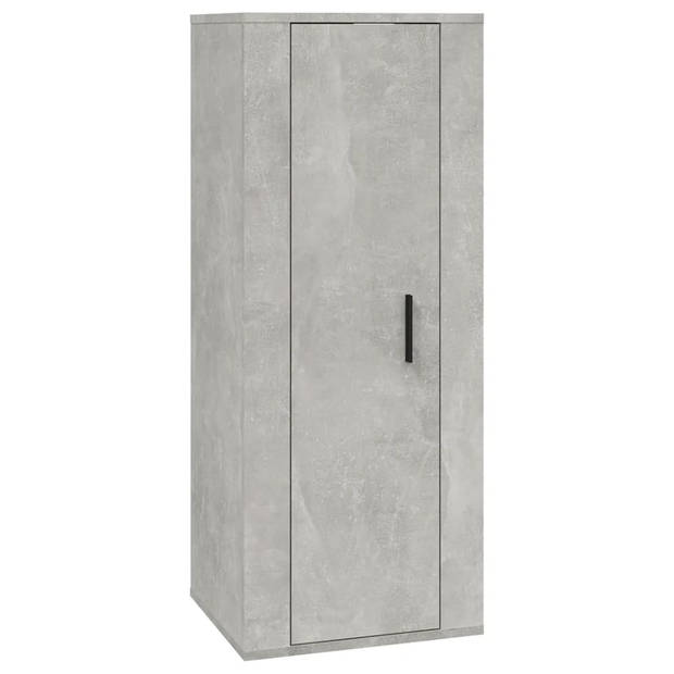 The Living Store TV meubel betongrijs 1x 57x34.5x40cm + 3x 40x34.5x100cm + 1x 100x34.5x40cm