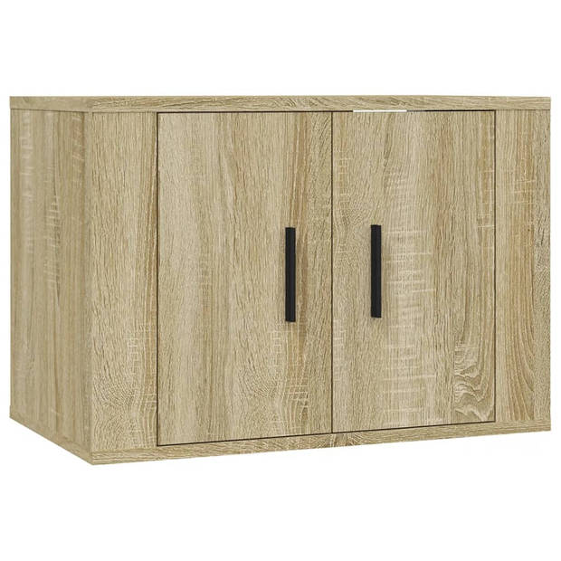 The Living Store Tv-kastenset - Sonoma eiken - 2x 40x34.5x100cm + 2x 57x34.5x40cm