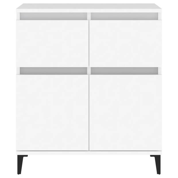 The Living Store Dressoir - Trendy en Praktisch - Badkaastje en Keukenkastje - 60x35x70 cm - Wit