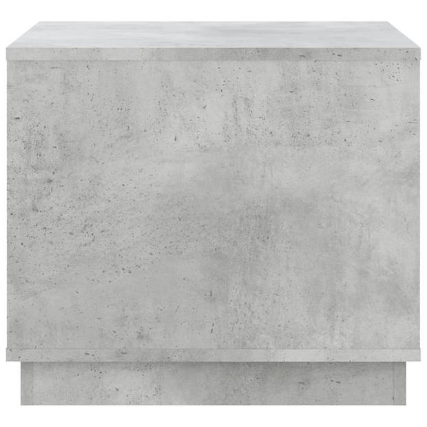 vidaXL Salontafel 51x50x44 cm bewerkt hout betongrijs