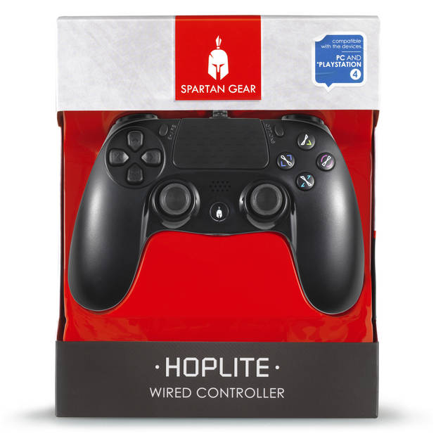 Hoplite Wired Controller Zwart - PC & PS4