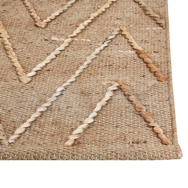 Beliani DADAY - Gevlochten-Beige-Jute