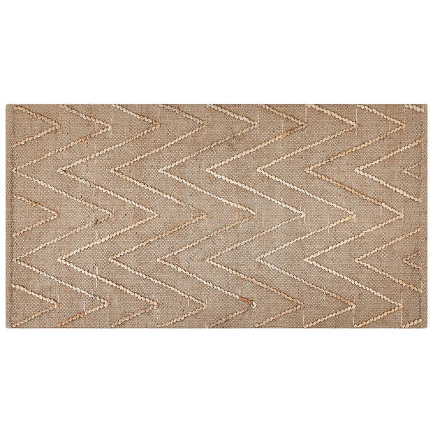 Beliani DADAY - Gevlochten-Beige-Jute