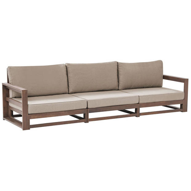 Beliani TIMOR - Tuinsofa-Donkere houtkleur-FSC® gecertificeerd acaciahout