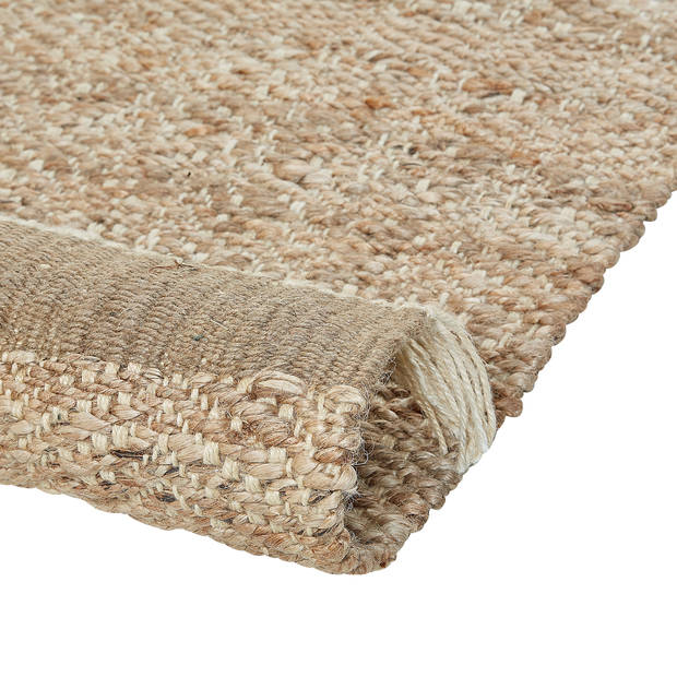 Beliani ABANA - Gevlochten-Beige-Jute