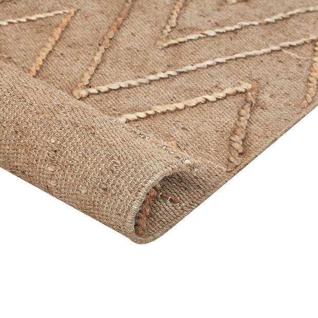 Beliani DADAY - Gevlochten-Beige-Jute