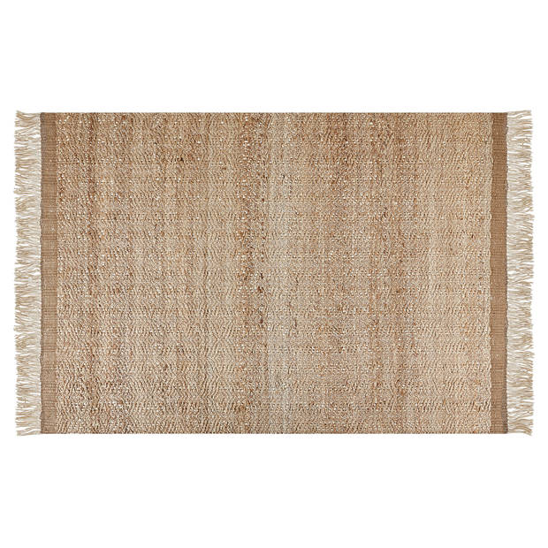 Beliani ABANA - Gevlochten-Beige-Jute