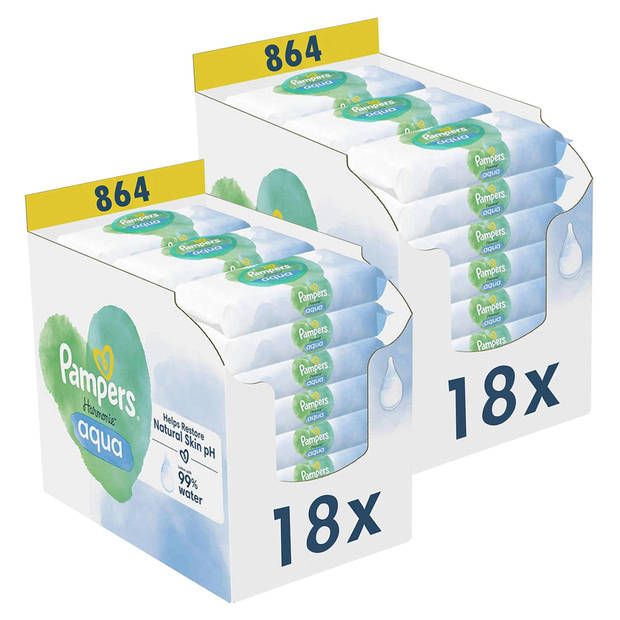 Pampers - Harmonie Aqua - Billendoekjes - 1728 doekjes - 36 x 48