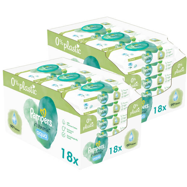 Pampers - Harmonie Aqua - Billendoekjes - 1728 doekjes - 36 x 48