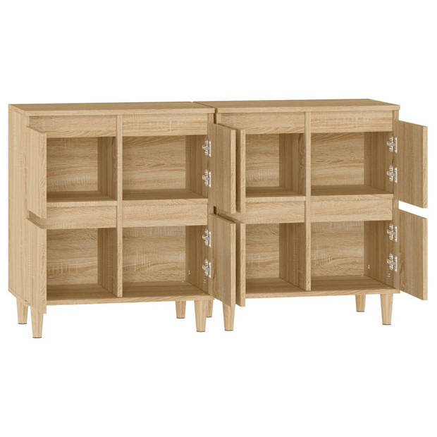 The Living Store Dressoir - Klassiek - Meubelen - 60 x 35 x 70 cm - Sonoma eiken